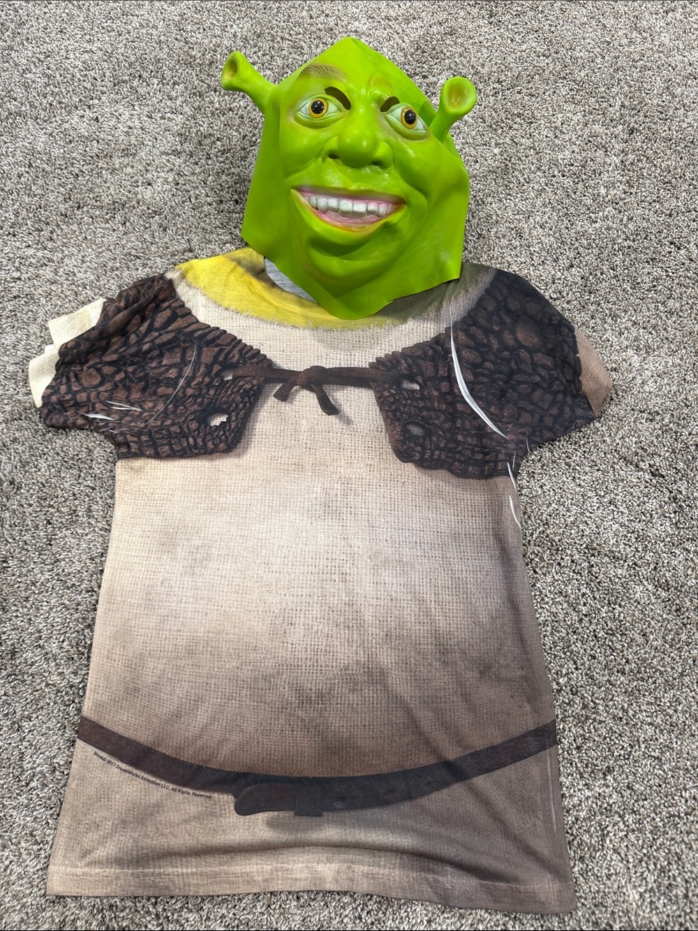 Shrek Mask with t-shirt